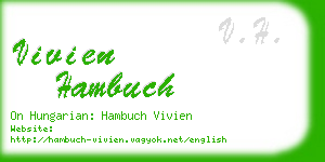 vivien hambuch business card
